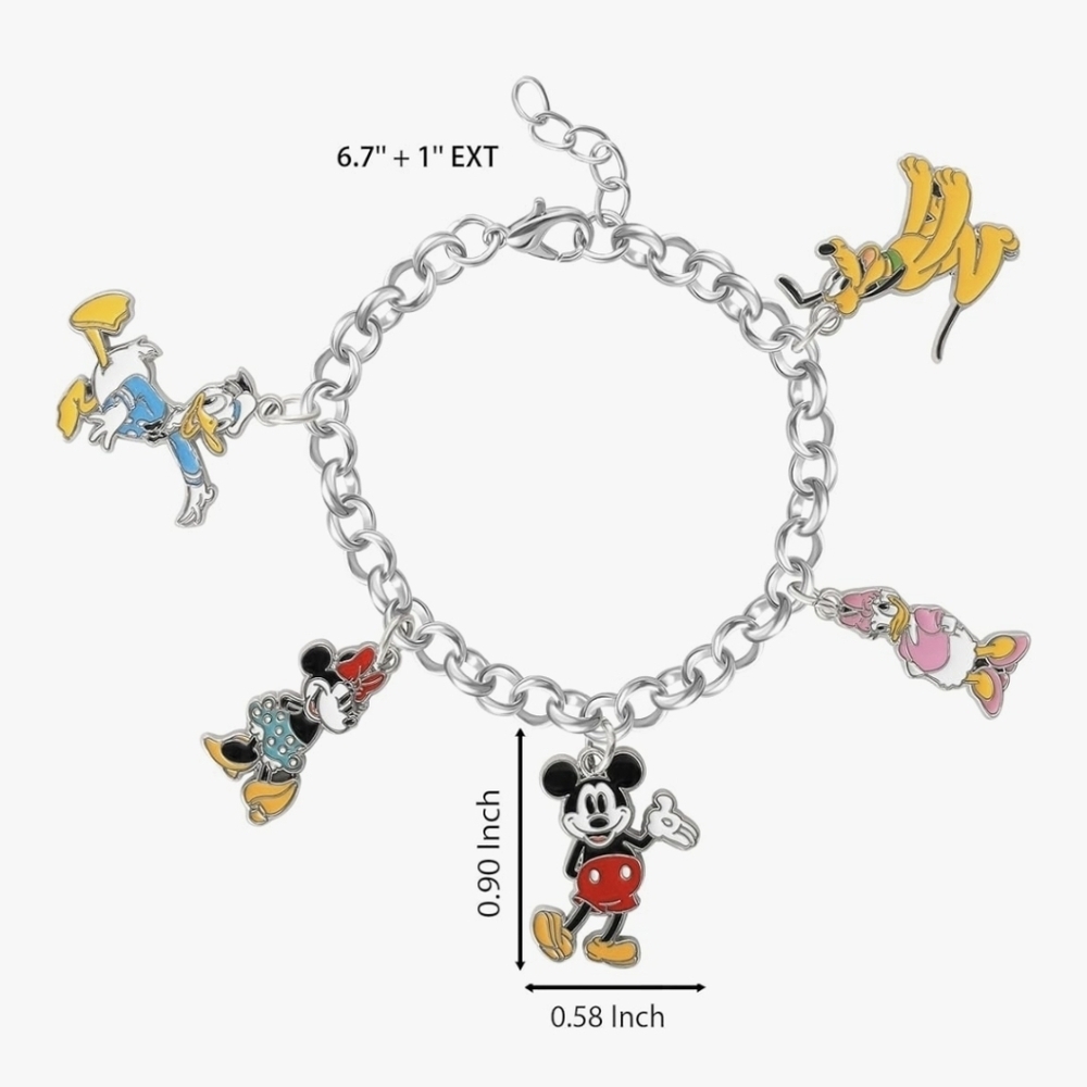Mickey Mouse And Friends Charm Bracelet - Picture 2 of 8